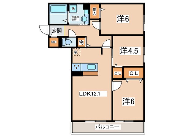 ヴィエン南田辺の物件間取画像